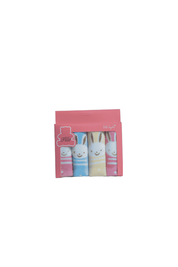 1308-SUPPLE-4 PCS.PACK-FILLE TOWEL-KIDS